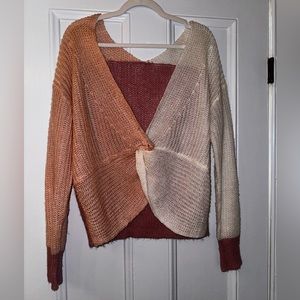 PINK TWIST SWEATER